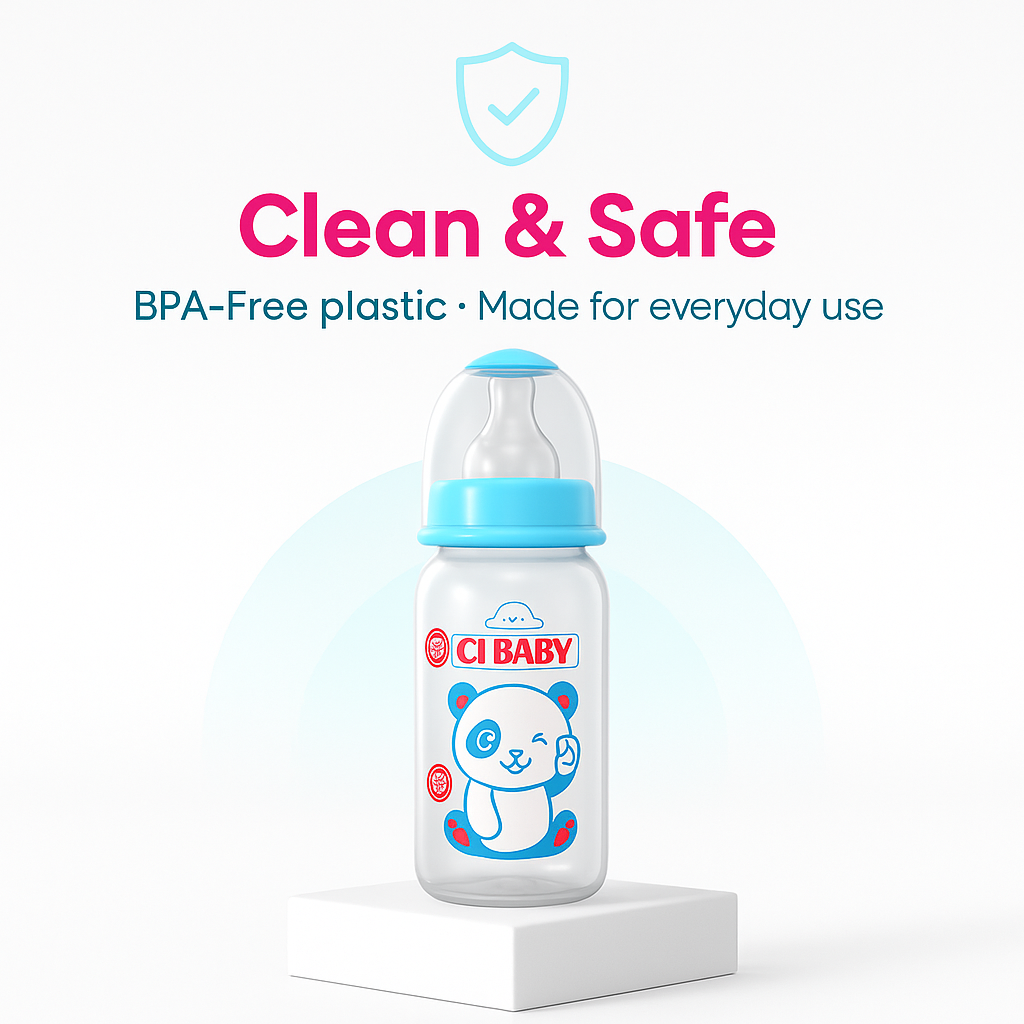 Plastic baby Feeding Bottle (250ML)
