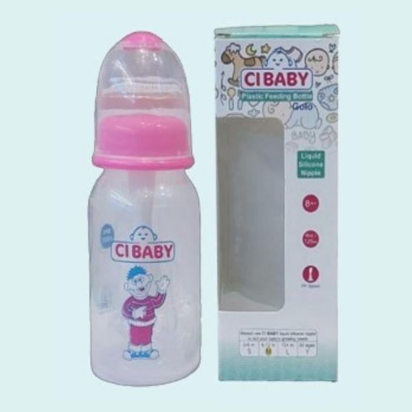 Plastic Baby Feeding Bottle (125ML)