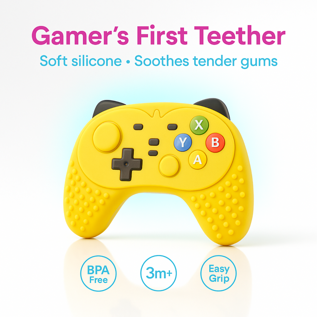 CI BABY Silicone Baby Teether | BPA-Free, Soft & Safe Gum Soother for Babies 3+ Months