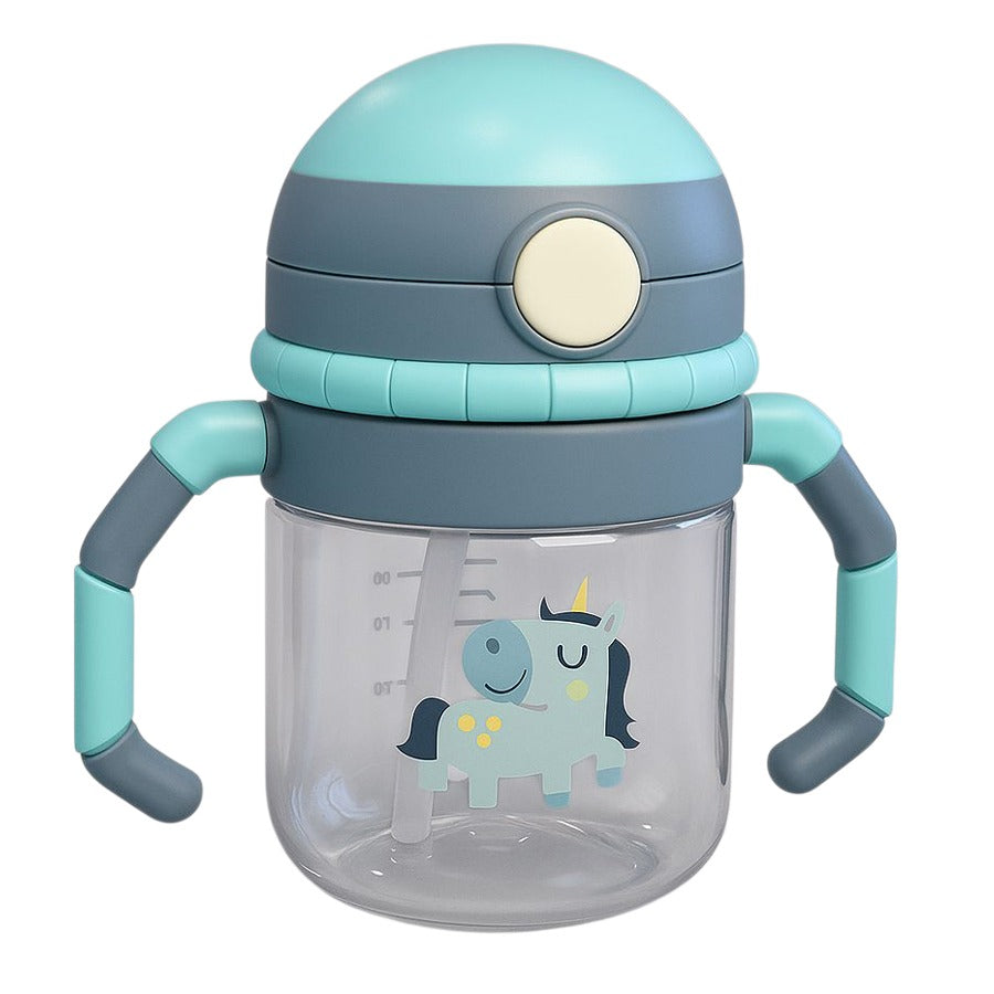 CI BABY Feeding Bottle with Handles | BPA-Free, Anti-Spill, Soft Silicone Nipple, 3+ Months