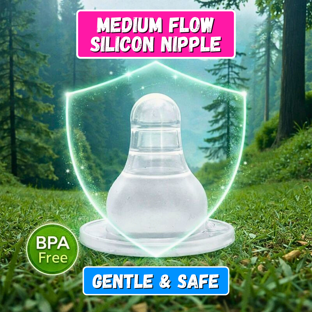 Ci baby Medium Flow SIlicon Nipple: Durable, BPA-Free