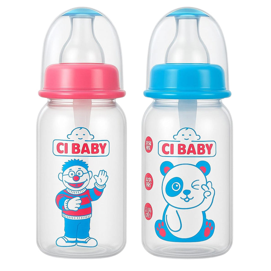 Plastic Baby Feeding Bottle (125ML)