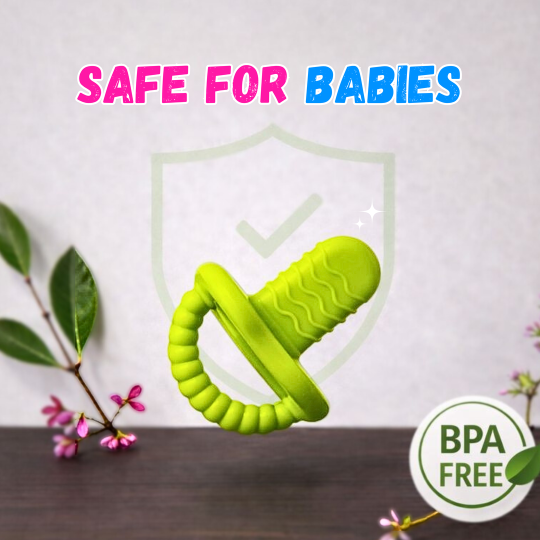 CI Baby Green Silicone Soother - Soft, Non-Toxic, and BPA-Free