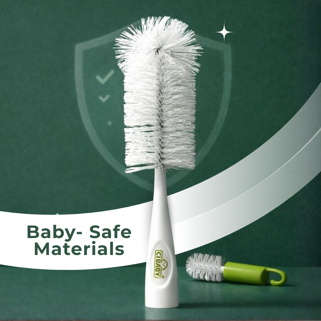 CI Baby Bottle & Nipple Brush | 2-in-1 Feeding Bottle Cleaner with Nipple Brush | Baby Essentials