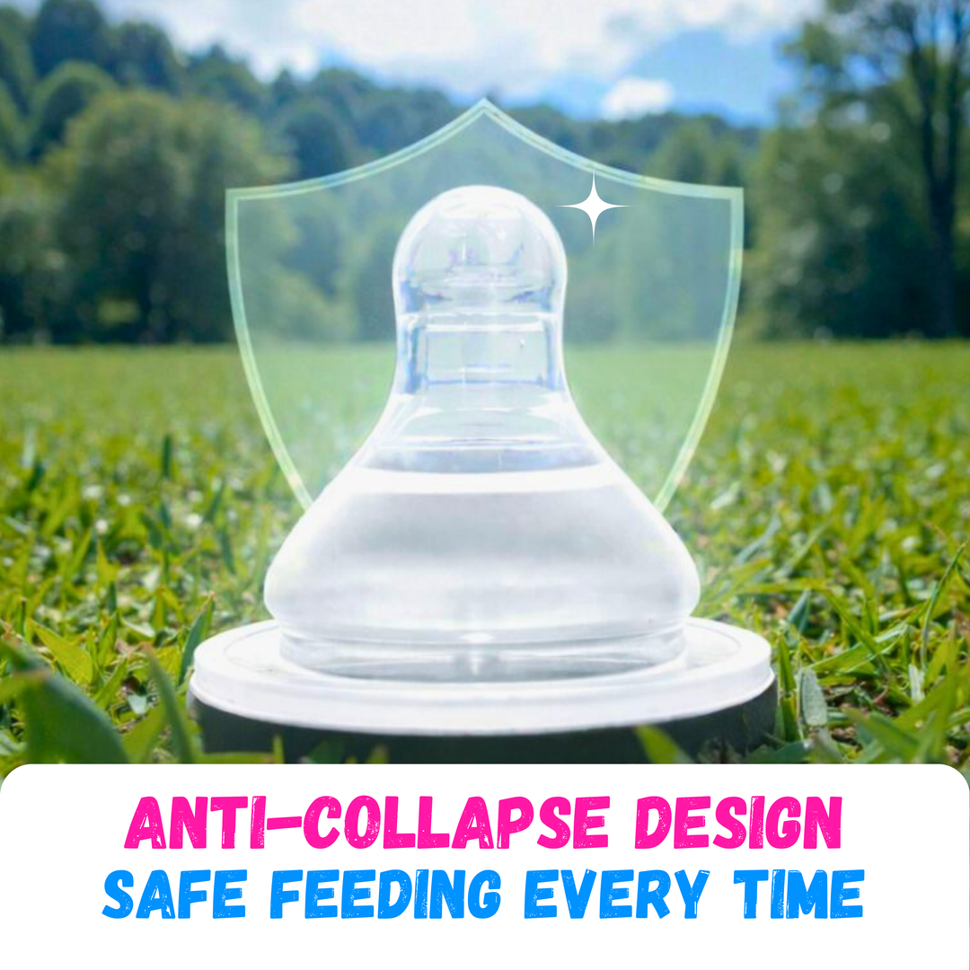 Wide Mouth Steel Bottle LSR Nipple - Leak-Proof, Durable, and Safe