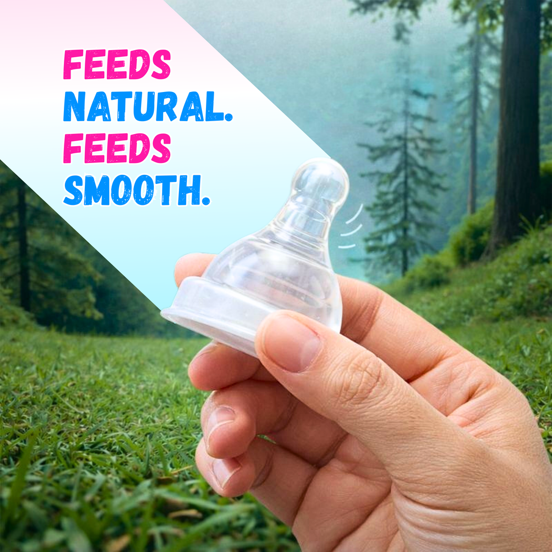 Ci baby Medium Flow SIlicon Nipple: Durable, BPA-Free