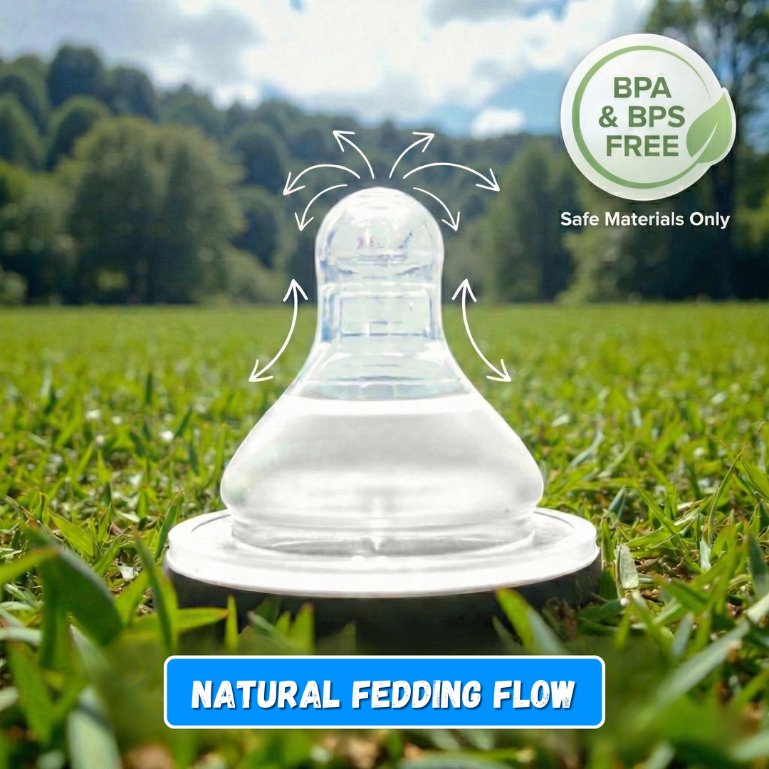 Wide Mouth Steel Bottle LSR Nipple - Leak-Proof, Durable, and Safe