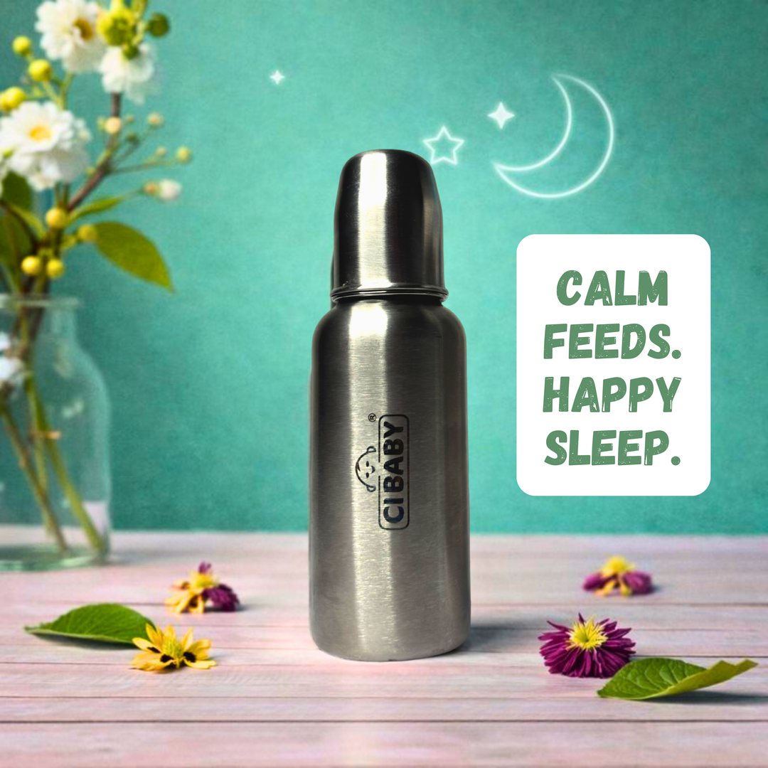 Stainless Steel Baby Feeding Bottle (250ML)