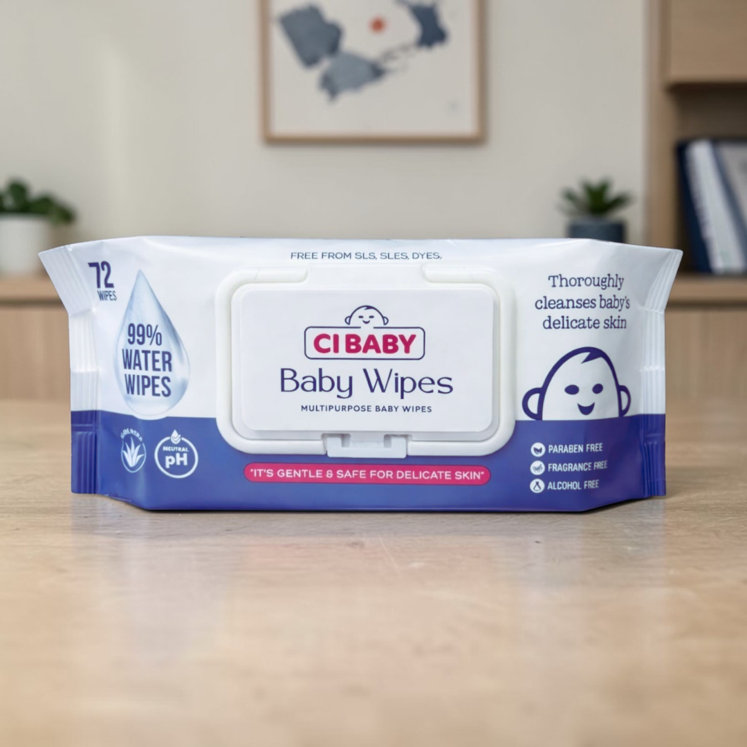 CI Baby 99% Water Baby Wipes Pack of 3 (216 Wipes)