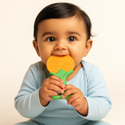 CI BABY Orange Slice Silicone Baby Teether | BPA-Free, Food-Grade, Gum Soother for 3+ Months
