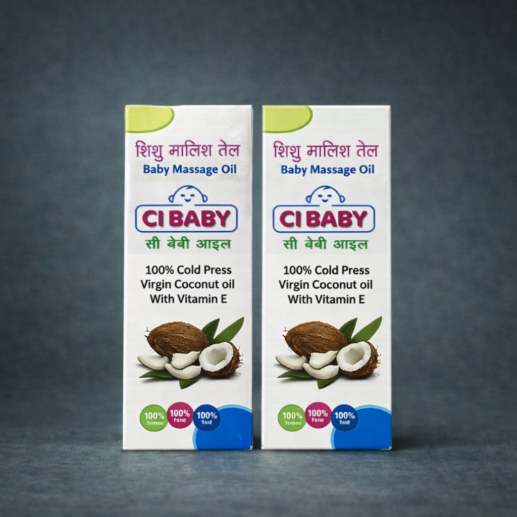 CI Baby Coconut Oil – 100% Cold Pressed Virgin Coconut Oil with Vitamin E (100ml / 200ml)