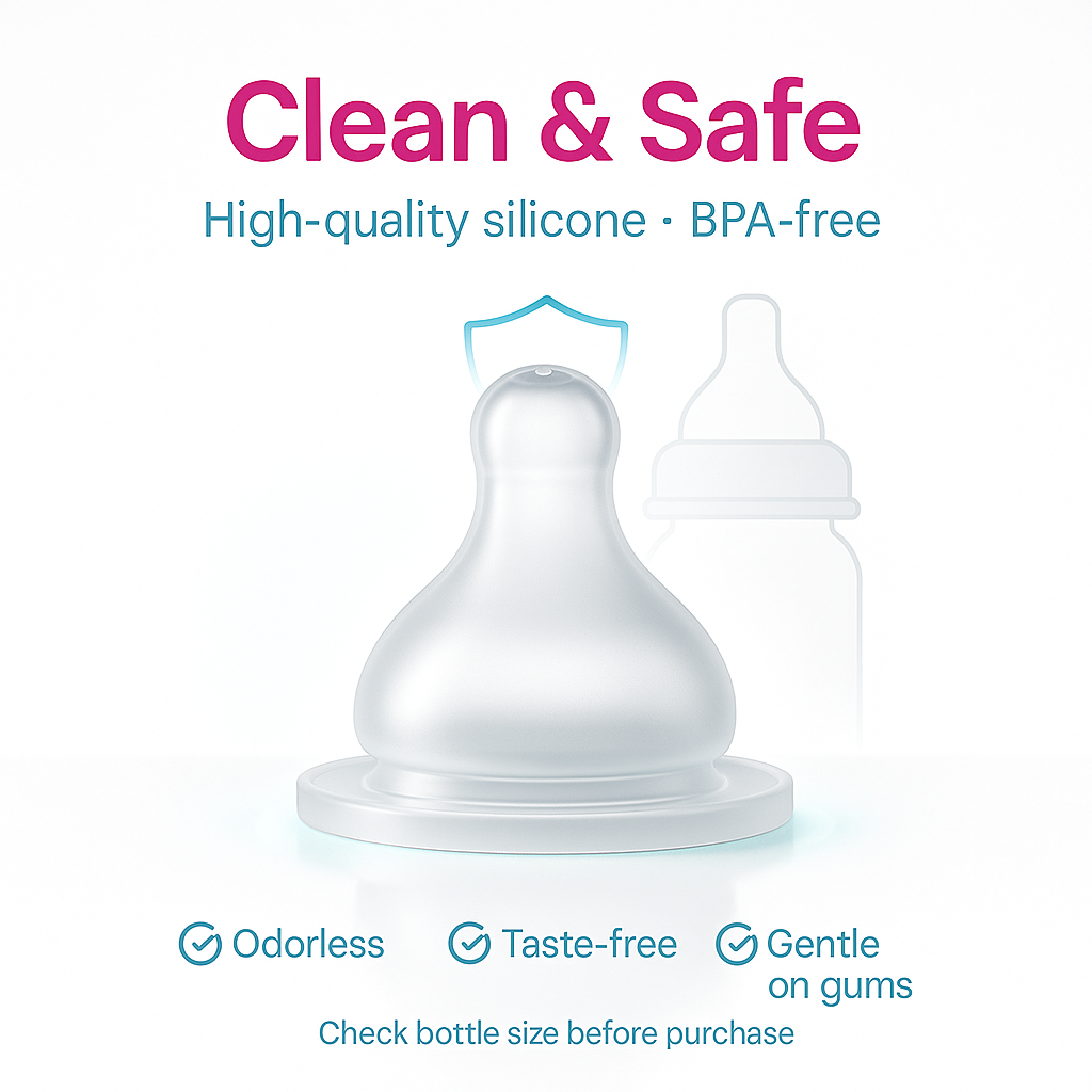 Wide Mouth Steel Bottle Nipple