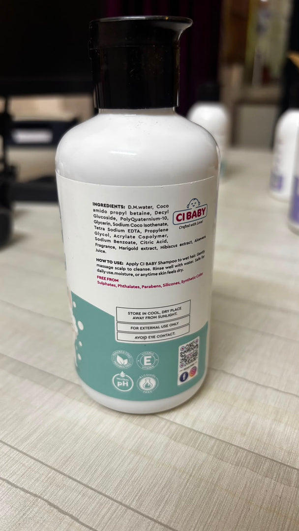 CI Baby Herbal Baby Shampoo – Tear Free & Gentle Daily Hair Cleanser